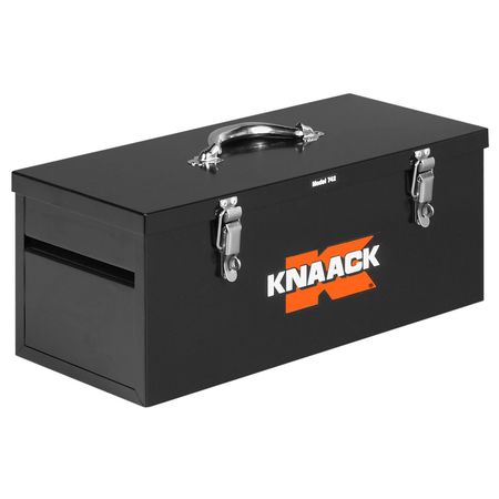 Knaack Tool Box, Steel, Black, 22 in W x 9 in D x 9 in H 742