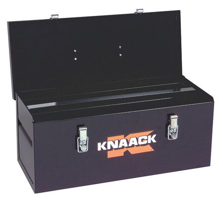 KNAACK Tool Box, Steel, Black, 22 in W x 9 in D x 9 in H 742