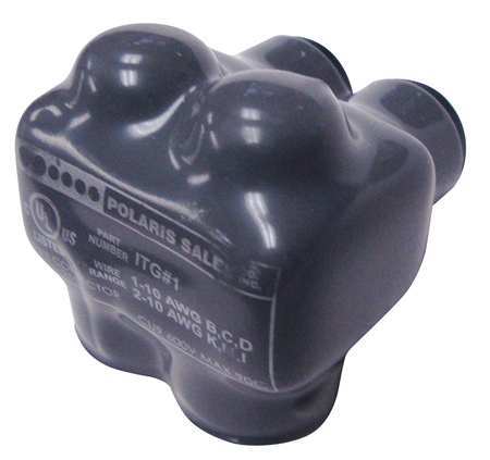 Polaris Insulated Multitap Connector, 1.62 In. L, Head Style: Hex ITG-1B