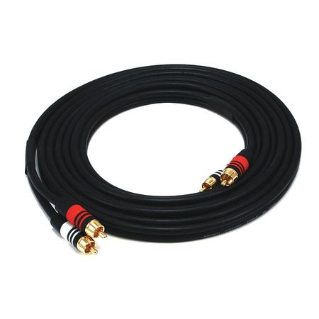 MONOPRICE A/V Cable, 2 RCA M/M, 12ft 2865