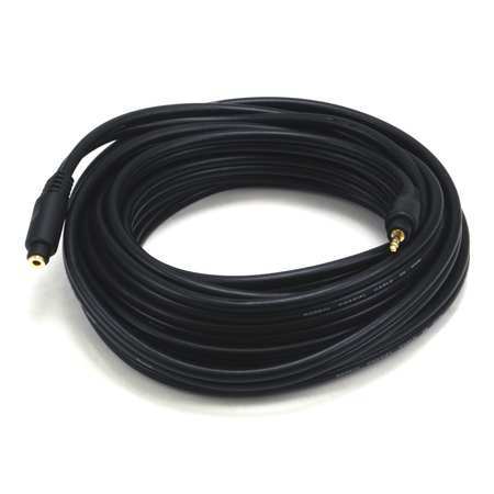 MONOPRICE A/V Cable, 3.5mm M/F Ext Cble, Blk, 25ft 5591