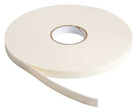 BRADY Double Sided Tape, B-156 Foam, 3/4 in., Wht 78273