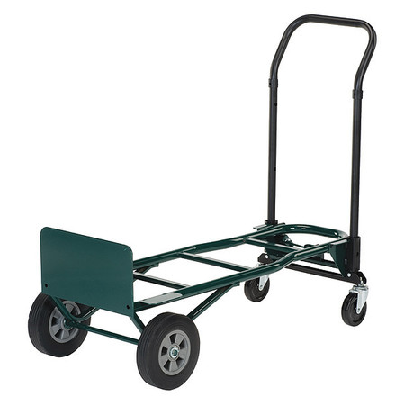 HARPER TRUCKS Convertible Hand Truck, 4in1 Qck Chng, 8" Solid Rubber Tires, 700Lbs JDCSA8543