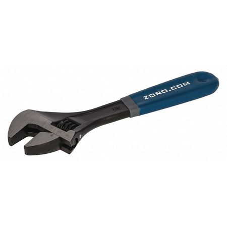 Zoro 6" Adjustable Wrench, Cushion Grip, ANSI G9681010