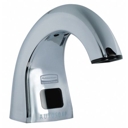 Rubbermaid Commercial Soap Dispenser, Chrome, Depth: 5 1/2 in FG401832