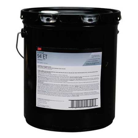 3M Spray Adhesive, Hi-Strength 94ET Series, Clear, 16 oz, Pail 94ET