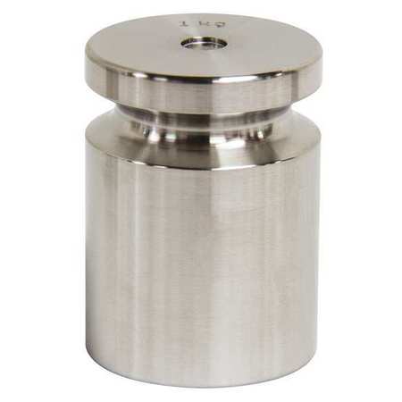 RICE LAKE WEIGHING SYSTEMS Calibration Weight, SS, 1kg, Cylinder 12513