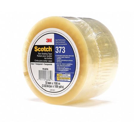 SCOTCH Carton Sealing Tape, Clear, 72mm x 100m 373