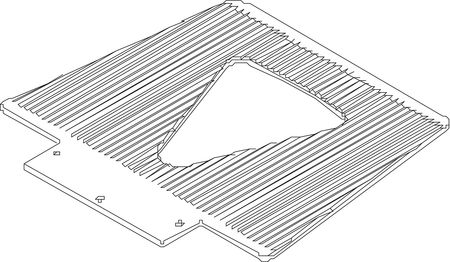 Zoro Select Hand Truck Noseplate, 13-13/32 In. L 274164