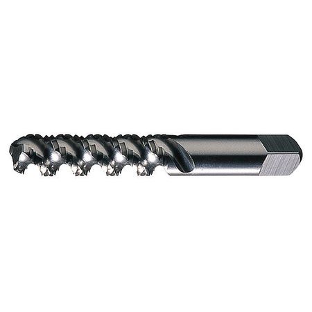 GREENFIELD THREADING Spiral Flute Tap, #8-32, Bottoming, UNC, 3 Flutes, Bright 367271