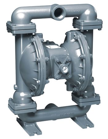 SANDPIPER Double Diaphragm Pump, Stainless steel, Air Operated, Santoprene S15B1S1WANS000.