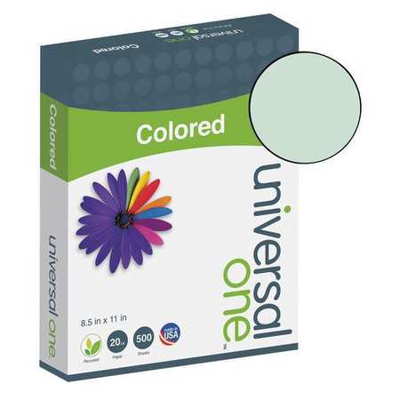 UNIVERSAL ONE Colored Paper, 8-1/2 x 11 In, Green, PK500 UNV11203