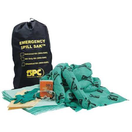 BRADY Spill Kit, Chem/Hazmat, Black SKH-SAK