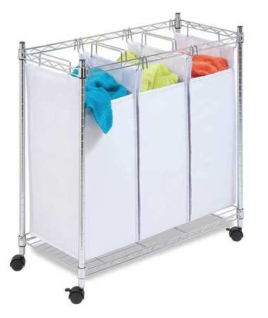 HONEY-CAN-DO Laundry Sorter, 3-Compartment SRT-01157