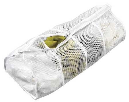 Honey-Can-Do Zipper Mesh Hosiery Wash Bag White LBG-01146