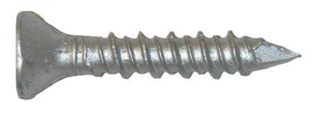 RED HEAD Tapcon Masonry Screw, 1/4" Dia., Flat, 2 1/4 in L, 410 Stainless Steel Silver Climashield, 100 PK 3375907
