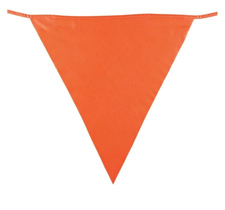 Brady Pennants, Fluorescent Orange, 113-1/2 ft. 58389