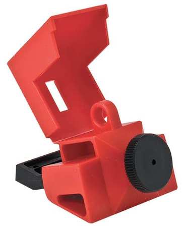Brady Circuit Breaker Lockout, Clamp-On, For 480/600V AC Volt, For Single Pole Circuit Breaker Type 65397