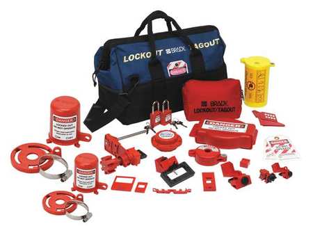Brady Portable Lockout Kit, Electrical/Valve, 22 99690