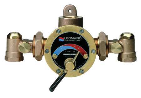 Leonard Valve Steam and Water Mixing Valve, Brass TMS-150-CP