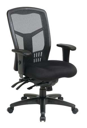 Office Star Managerial Chair, Fabric, 18-1/4" to 22" Height, Adjustable Arms, Black 92892-30