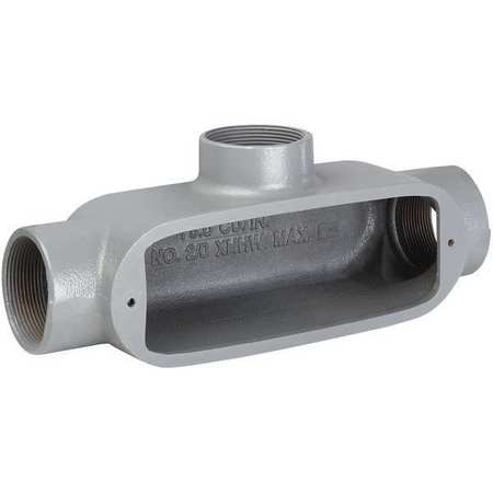 KILLARK Conduit Body, 3", T Type, Aluminum OT-8