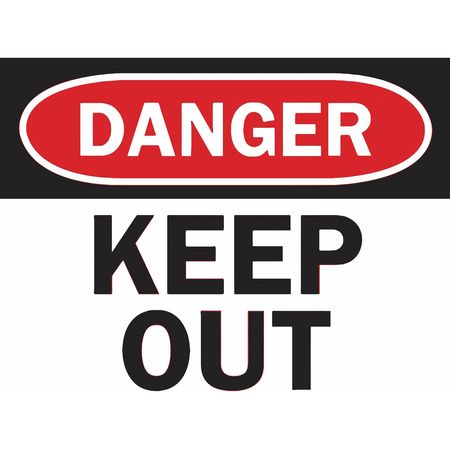 TARIFOLD Sign Inserts, Danger Keep Out, PK6 P1949KP