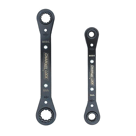 CHANNELLOCK SAE Ratcheting Wrench Set, 2 pcs. 841S