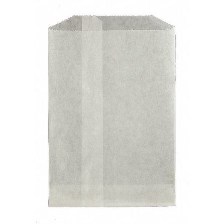 VALUE BRAND White Candy Bags, 5 3/4 x 7 1/2", PK 1000 E-7085