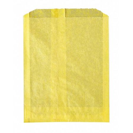 VALUE BRAND Canary Yellow Grease Proof Sandwich Bags, 6 x 3/4 x 7 1/4", PK2000 E-7040