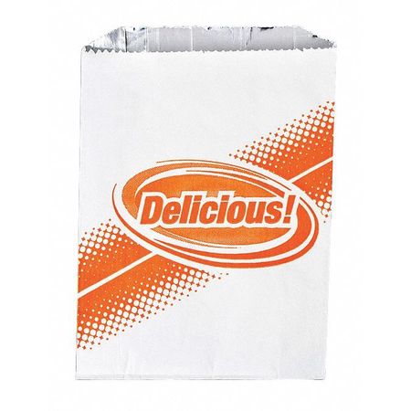 VALUE BRAND Foil In Printed Delicious Bags, 6 x 2 x 8", PK 1000 E-7142