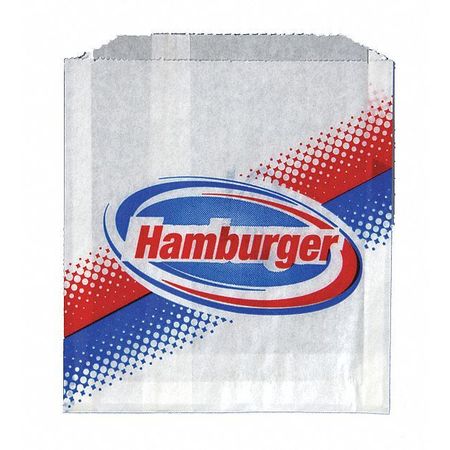 VALUE BRAND Hamburger Sandwich Bags, 6 x 3/4 x 6 1/2", PK 1000 E-7125
