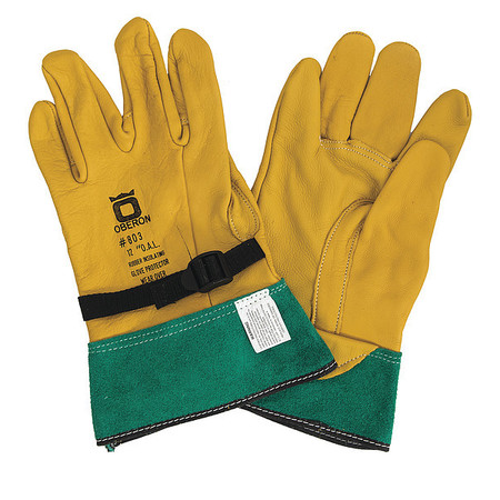 OBERON Rubber Electrical Glove Leather Protectors, Size 11 LP-GA-10-11