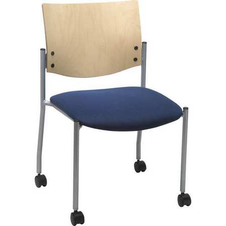 KFI Side/Guest Chair, Armless, w/Casters CS1310SL-SP22-2310
