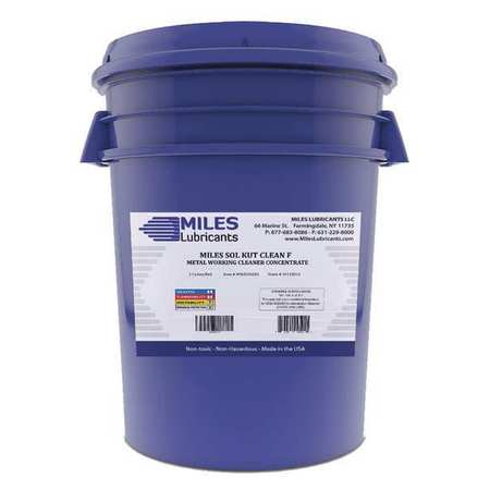 Miles Lubricants Metal Working Cleaner, Concentrate, 5 gal. MM2000203