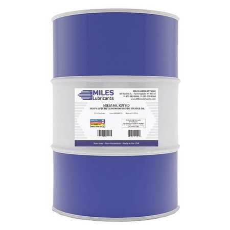 MILES LUBRICANTS Water Soluble Cutting Fluid, 55 gal., Drum MM2000501