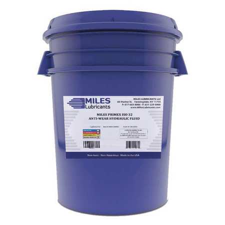 Miles Lubricants 5 gal. Pail, Anti-Wear Hydraulic Fluid, 32 ISO Viscosity M001000903