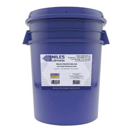 Miles Lubricants 5 gal. Pail, Anti-Wear Hydraulic Fluid, 100 ISO Viscosity M0010011603