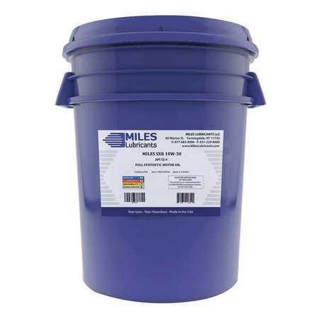MILES LUBRICANTS Synthetic Motor Oil, 10W-30, 5 Gal MSF100703