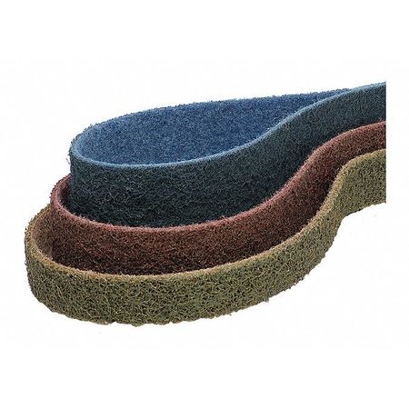 Superior Abrasives Sanding Belt, 2-1/2" W, 60" L, Surface Conditioning, Aluminum Oxide, Medium A020651
