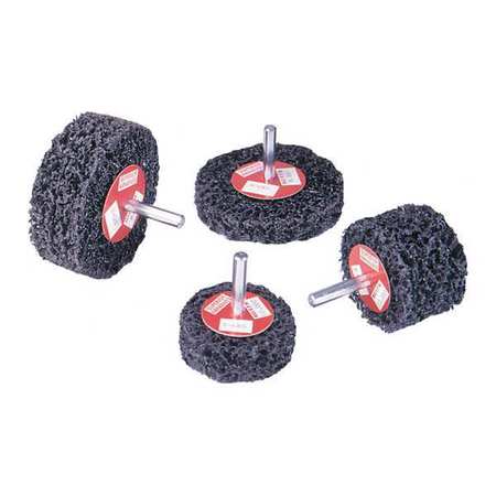 SUPERIOR ABRASIVES Stripping Wheel S/C, 4x1x1/4, X-Coarse A009287