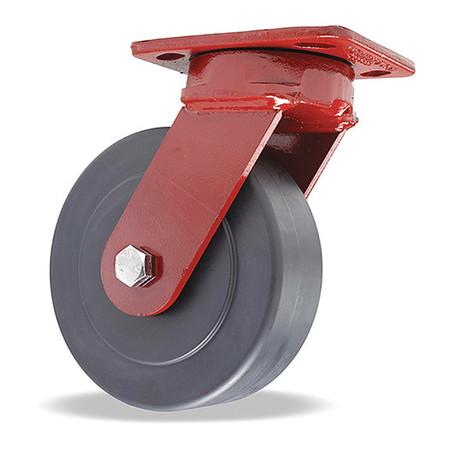 HAMILTON Kingpinless Swivel Caster, 6" x 2" Nylast Cast Nylon Wheel, 1/2" Sealed Precision Ball Bearings S-ZFWH-6NYB-4SL-FB