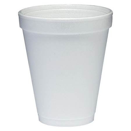 Dart Disposable Hot cup 10 oz. White, Foam, Pk1000 10J10