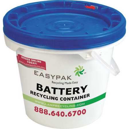 EASY PAK Mini Battery Recycling Container 330-141