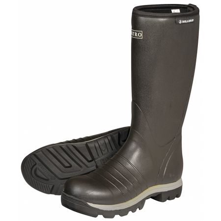 SKELLERUP Insulated Boots, Rubber, Black, 16", 7, PR FRQ407