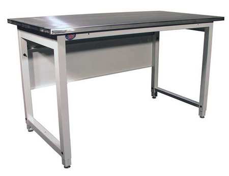 PRO-LINE Bolted Lab Heavy Duty Work Bench, Stainless Steel, 30" W, 34" Height, 5000 lb., Straight LHD603034/HDLE/SSRFW-627