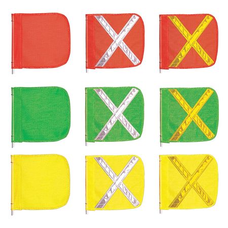 CHECKERS Replacement Flag, Reflexite X, Green FS8025-16-G