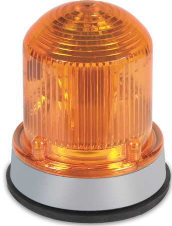 EDWARDS SIGNALING Warning Light, LED, 120VAC, Amber, 65 FPM 125LEDFA120A