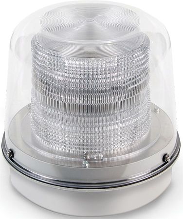 EDWARDS SIGNALING Warning Light, Strobe Tube, 120VAC, Clear 94DV2C-N5