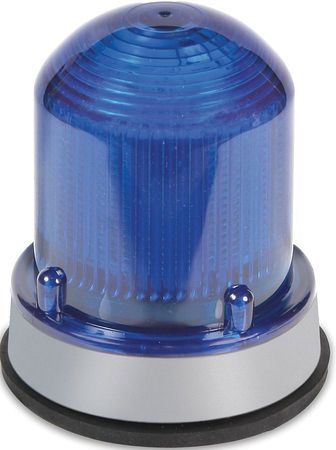 EDWARDS SIGNALING Warning Light, LED, 24VDC, Blue, 65 FPM 125XBRZB24D